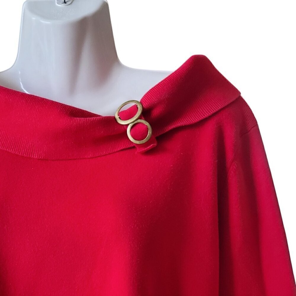 KIM ROGERS RED SWEATER SIZE XL - Picture 2 of 4